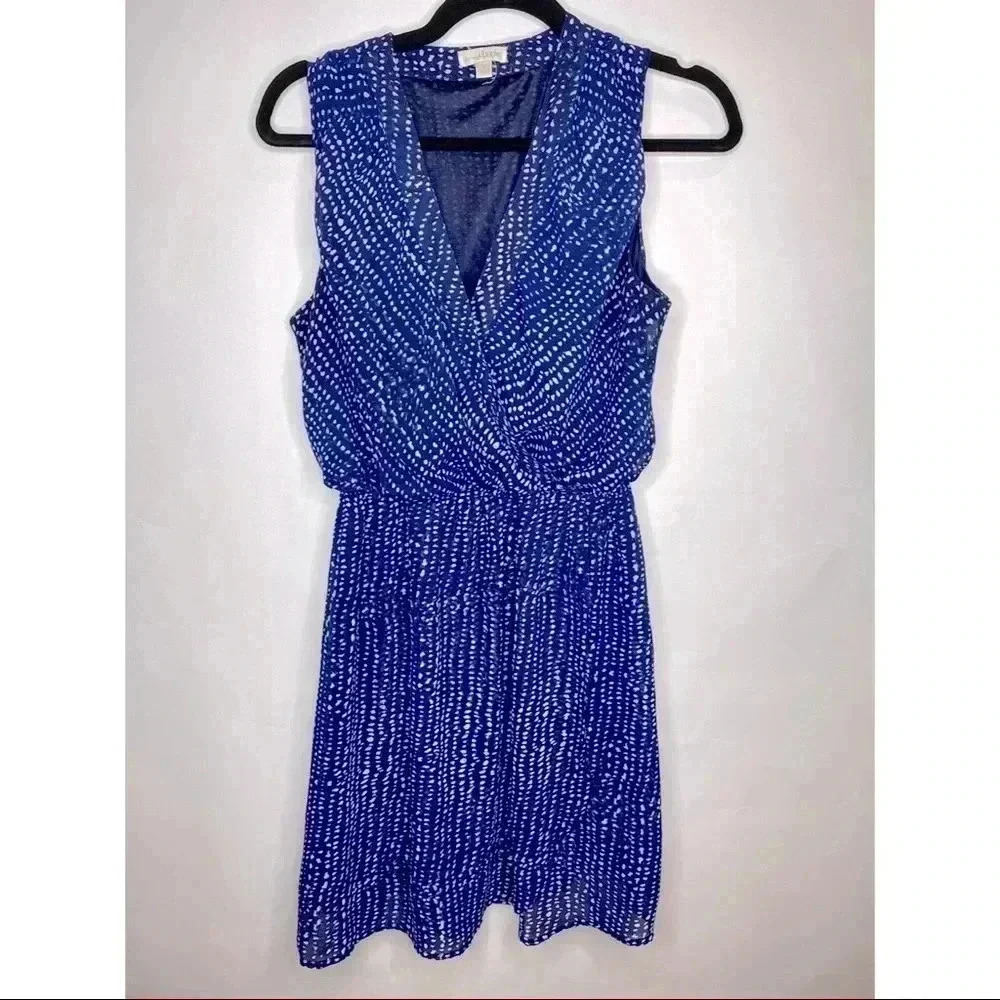 💃🏻Charming Charlie Blue & White Print Dress Med​​